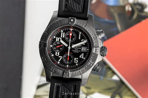 breitling skyland avenger m13380 limited edition black steel chronograph watch|Breitling skyland m13380 price.